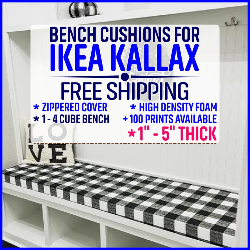 BENCH CUSHION for IKEA Kallax - Cushion for Kallax with Polyester